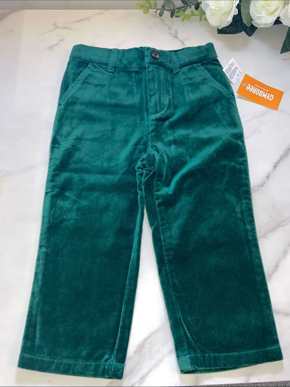 Gymboree Emerald Green Corduroy Pants Size 18-24 Months
